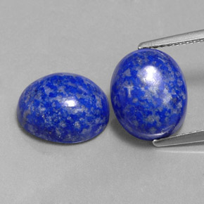 캐럿 천연 로열 블루 라피스 라줄리 보석, 타원형 컷, 11.1×9.1 mm, 불투명체