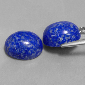 캐럿 천연 로열 블루 라피스 라줄리 보석, 타원형 컷, 11.1×9.1 mm, 불투명체