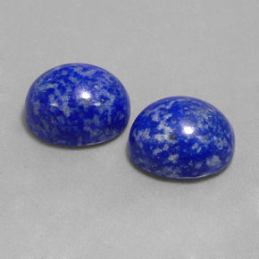 캐럿 천연 로열 블루 라피스 라줄리 보석, 타원형 컷, 10×8.2 mm, 불투명체