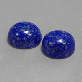 캐럿 천연 로열 블루 라피스 라줄리 보석, 타원형 컷, 9.8×8.1 mm, 불투명체