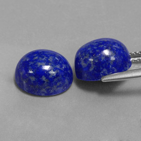 캐럿 천연 로열 블루 라피스 라줄리 보석, 타원형 컷, 9.8×8.1 mm, 불투명체