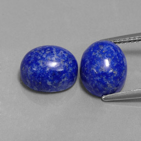 캐럿 천연 로열 블루 라피스 라줄리 보석, 타원형 컷, 10.2×8.2 mm, 불투명체