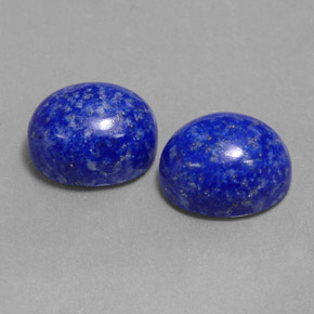 캐럿 천연 로열 블루 라피스 라줄리 보석, 타원형 컷, 10.2×8.2 mm, 불투명체