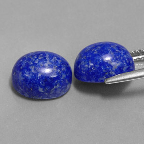 캐럿 천연 로열 블루 라피스 라줄리 보석, 타원형 컷, 10.2×8.2 mm, 불투명체