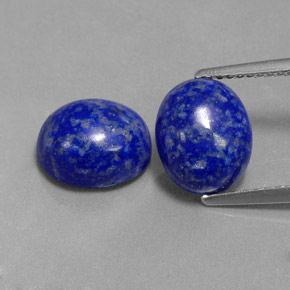 캐럿 천연 로열 블루 라피스 라줄리 보석, 타원형 컷, 9.7×7.9 mm, 불투명체