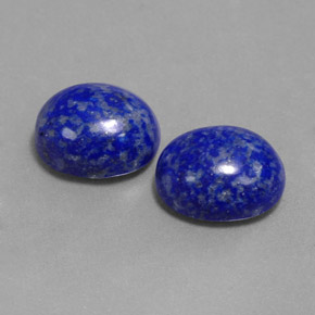 캐럿 천연 로열 블루 라피스 라줄리 보석, 타원형 컷, 9.7×7.9 mm, 불투명체
