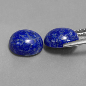 캐럿 천연 로열 블루 라피스 라줄리 보석, 타원형 컷, 9.7×7.9 mm, 불투명체