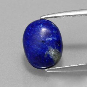 2.82캐럿 천연 로열 블루 라피스 라줄리, 타원형 컷, 10.1×8 mm, 불투명체