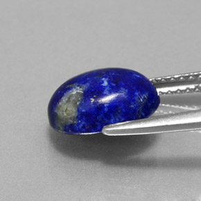 2.82캐럿 천연 로열 블루 라피스 라줄리, 타원형 컷, 10.1×8 mm, 불투명체