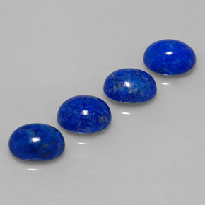 캐럿 천연 로열 블루 라피스 라줄리 보석, 타원형 컷, 9.1×7.3 mm, 불투명체