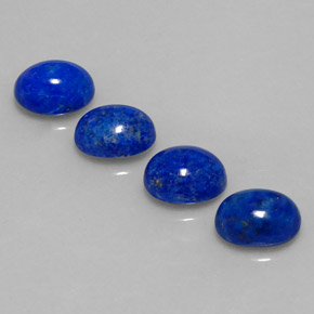 캐럿 천연 로열 블루 라피스 라줄리 보석, 타원형 컷, 9.1×7.3 mm, 불투명체