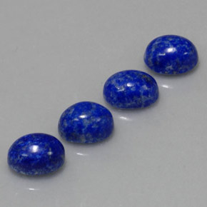 캐럿 천연 로열 블루 라피스 라줄리 보석, 타원형 컷, 8.1×6.1 mm, 불투명체