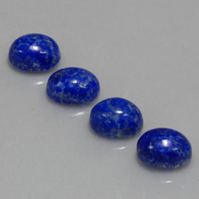 캐럿 천연 로열 블루 라피스 라줄리 보석, 타원형 컷, 8.1×6.1 mm, 불투명체