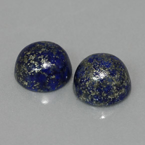 캐럿 천연 로열 블루 라피스 라줄리 보석, 라운드 컷, 7.98 mm, 불투명체