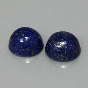 캐럿 천연 로열 블루 라피스 라줄리 보석, 라운드 컷, 8.22 mm, 불투명체
