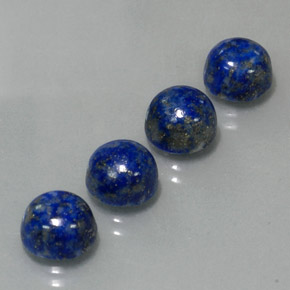 캐럿 천연 로열 블루 라피스 라줄리 보석, 라운드 컷, 8.15 mm, 불투명체