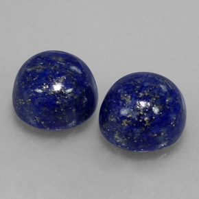 캐럿 천연 로열 블루 라피스 라줄리 보석, 라운드 컷, 8.02 mm, 불투명체