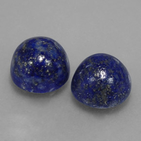 캐럿 천연 로열 블루 라피스 라줄리 보석, 라운드 컷, 8.13 mm, 불투명체