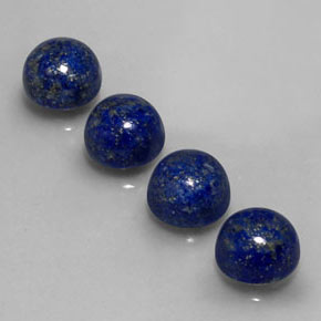 캐럿 천연 로열 블루 라피스 라줄리 보석, 라운드 컷, 8.00 mm, 불투명체