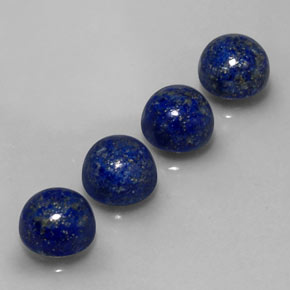 캐럿 천연 로열 블루 라피스 라줄리 보석, 라운드 컷, 8.00 mm, 불투명체