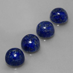 캐럿 천연 로열 블루 라피스 라줄리 보석, 라운드 컷, 8.00 mm, 불투명체