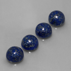캐럿 천연 로열 블루 라피스 라줄리 보석, 라운드 컷, 8.06 mm, 불투명체
