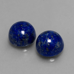 캐럿 천연 로열 블루 라피스 라줄리 보석, 라운드 컷, 8.00 mm, 불투명체