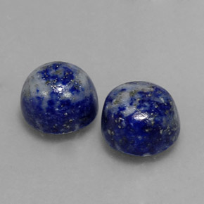 캐럿 천연 로열 블루 라피스 라줄리 보석, 라운드 컷, 7.92 mm, 불투명체