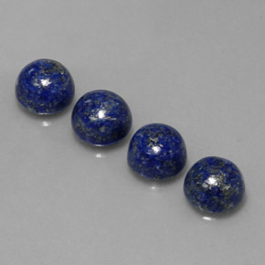 캐럿 천연 로열 블루 라피스 라줄리 보석, 라운드 컷, 8.01 mm, 불투명체