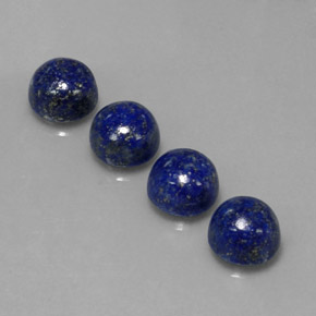 캐럿 천연 로열 블루 라피스 라줄리 보석, 라운드 컷, 8.05 mm, 불투명체
