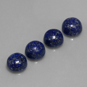 캐럿 천연 로열 블루 라피스 라줄리 보석, 라운드 컷, 8.13 mm, 불투명체
