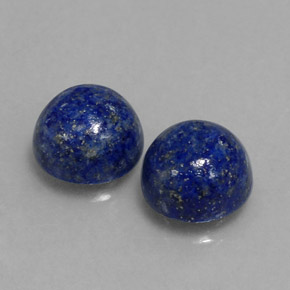 캐럿 천연 로열 블루 라피스 라줄리 보석, 라운드 컷, 8.03 mm, 불투명체