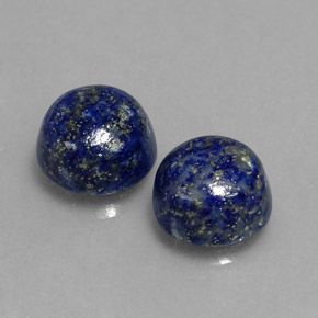 캐럿 천연 로열 블루 라피스 라줄리 보석, 라운드 컷, 8.06 mm, 불투명체