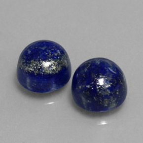 캐럿 천연 바이올렛 블루 라피스 라줄리 보석, 라운드 컷, 8.12 mm, 불투명체