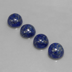 캐럿 천연 로열 블루 라피스 라줄리 보석, 라운드 컷, 8.12 mm, 불투명체