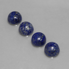 캐럿 천연 로열 블루 라피스 라줄리 보석, 라운드 컷, 8.12 mm, 불투명체