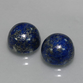 캐럿 천연 로열 블루 라피스 라줄리 보석, 라운드 컷, 8.10 mm, 불투명체