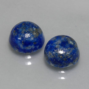 캐럿 천연 로열 블루 라피스 라줄리 보석, 라운드 컷, 8.21 mm, 불투명체