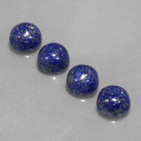 캐럿 천연 로열 블루 라피스 라줄리 보석, 라운드 컷, 8.01 mm, 불투명체