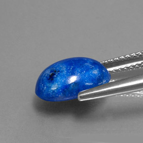 3.62캐럿 천연 로열 블루 라피스 라줄리, 타원형 컷, 10.9×8.5 mm, 불투명체