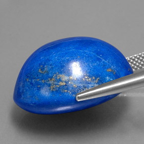 29.54캐럿 천연 로열 블루 라피스 라줄리, 타원형 컷, 20.7×16.4 mm, 불투명체