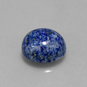 3.08캐럿 천연 로열 블루 라피스 라줄리, 타원형 컷, 9.5×8.1 mm, 불투명체