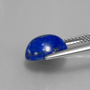 3.50캐럿 천연 로열 블루 라피스 라줄리, 타원형 컷, 10.4×8.5 mm, 불투명체