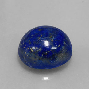 6.36캐럿 천연 로열 블루 라피스 라줄리, 타원형 컷, 11.7×10.7 mm, 불투명체