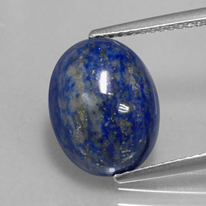 6.40캐럿 천연 로열 블루 라피스 라줄리, 타원형 컷, 12.9×10 mm, 불투명체