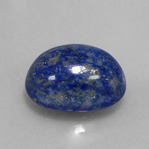 6.40캐럿 천연 로열 블루 라피스 라줄리, 타원형 컷, 12.9×10 mm, 불투명체