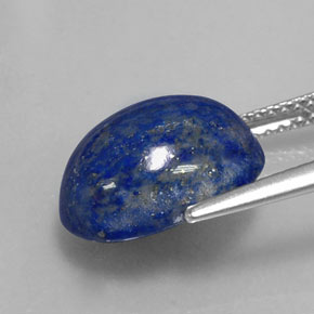 6.40캐럿 천연 로열 블루 라피스 라줄리, 타원형 컷, 12.9×10 mm, 불투명체