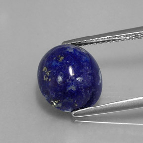 4.56캐럿 천연 로열 블루 라피스 라줄리, 타원형 컷, 11.2×9.7 mm, 불투명체