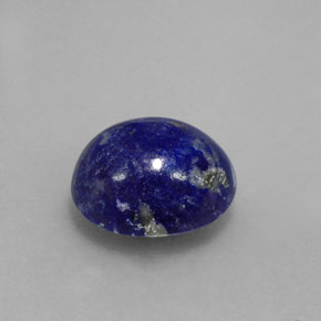 4.56캐럿 천연 로열 블루 라피스 라줄리, 타원형 컷, 11.2×9.7 mm, 불투명체