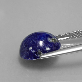 4.56캐럿 천연 로열 블루 라피스 라줄리, 타원형 컷, 11.2×9.7 mm, 불투명체